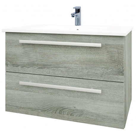 Kartell Purity 800mm Grey Ash Wall Mounted Drawer Unit and Basin