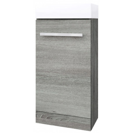 Kartell Purity 410mm Grey Ash Cloakroom Unit with Basin