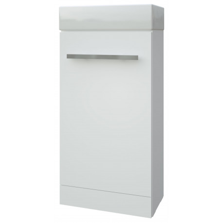 Kartell Purity 410mm White Cloakroom Unit with Basin