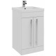 Kartell Purity White Floorstanding 2 Door Vanity Unit & Mid Depth Basin 500mm