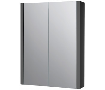 Kartell Purity City Grey Gloss 500mm Bathroom Mirror Cabinet