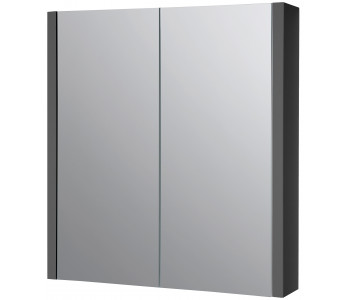 Kartell Purity City Grey Gloss 600mm Bathroom Mirror Cabinet