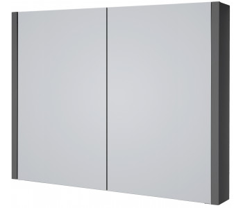 Kartell Purity City Grey Gloss 800mm Bathroom Mirror Cabinet