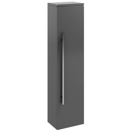 Kartell Purity Grey Gloss Wall Mounted Side Unit 1400mm