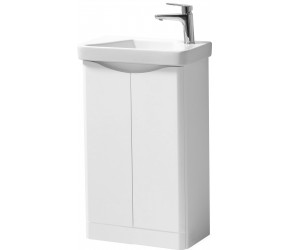 Kartell Arc White 500mm Floor Standing 2 Door Bathroom Vanity Unit and Basin