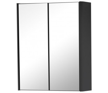 Kartell Arc Matt Graphite 500mm Bathroom Mirror Cabinet