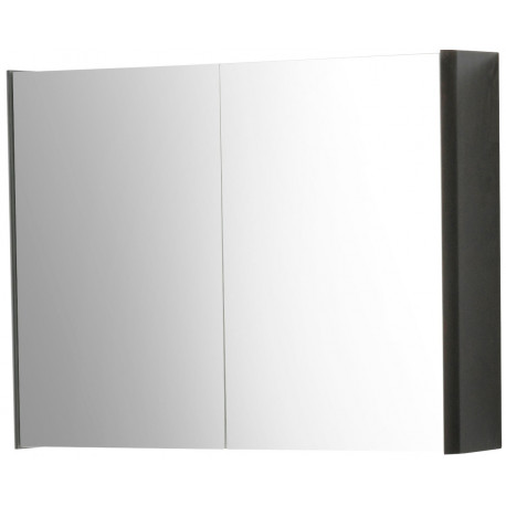 Kartell Arc Matt Graphite 800mm Bathroom Mirror Cabinet