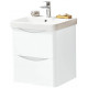 Kartell Arc White 500mm Wall Hung 2 Drawer Bathroom Vanity Unit and Basin