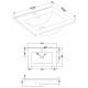 Kartell Purity 600mm White Floor Standing Drawer Unit & Basin