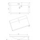 Kartell Purity Grey Ash Wall Hung 2 Drawer Vanity Unit & Mid Depth Basin 800mm