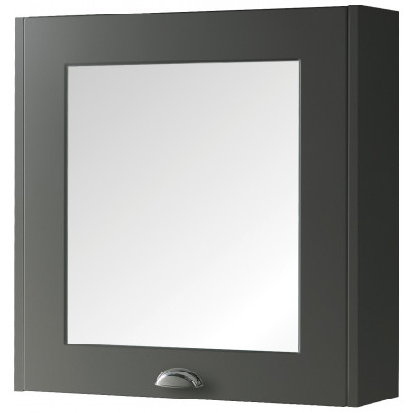 Kartell Astley 600mm Matt Grey Mirror Cabinet