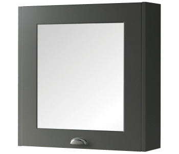Kartell Astley 600mm Matt Grey Bathroom Mirror Cabinet
