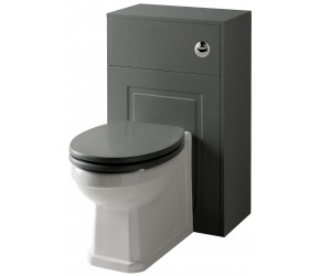 Kartell Astley 500mm Matt Grey WC Unit with Back To Wall Pan
