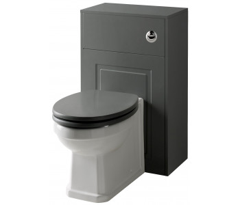 Kartell Astley 500mm Matt Grey WC Unit with Back To Wall Pan