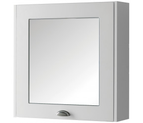 Kartell Astley 600mm Matt White Bathroom Mirror Cabinet