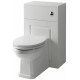 Kartell Astley 500mm Matt White WC Unit with Back To Wall Pan