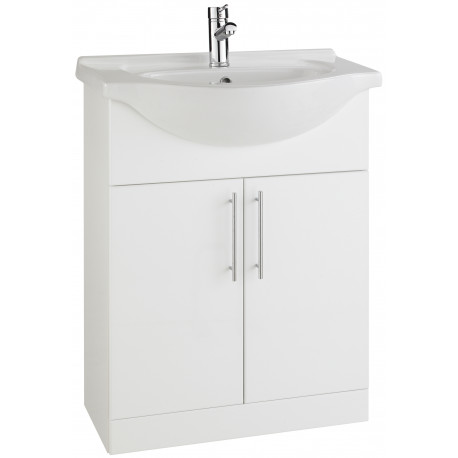 Kartell Encore 650mm White Cabinet with Basin