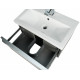 Kartell Kore Matt Dark Grey 500mm Wall Hung Drawer Vanity Unit & Basin