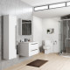 Kartell Purity 800mm White Wall Mounted Drawer Unit & Basin