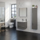 Kartell Purity Grey Gloss Cloakroom Vanity Unit & Basin 410mm