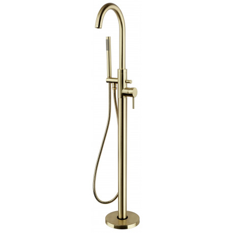 Kartell Ottone Brushed Brass Free Standing Bath Shower Mixer Tap