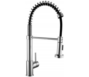 Kartell Chrome Kitchen Sink Mixer Tap with Pull Out Spray KST001