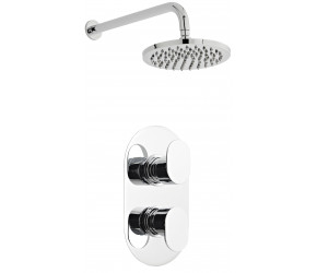 Kartell Logik Option 2 Thermostatic Concealed Shower with Fixed Overhead Drencher