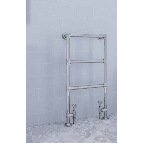 Eastbrook Windrush Traditional Chrome Towel Rail 950mm High x 600mm Wide
