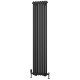 Eastbrook Rivassa Anthracite Two Column Vertical Radiator 1800mm x 383mm