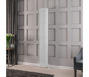 Eastbrook Rivassa White Three Column Vertical Radiator 1800mm x 293mm