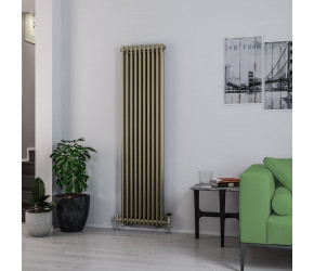 Eastbrook Rivassa Bronze Effect Two Column Vertical Radiator 1800mm x 473mm