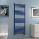 Eastbrook Wingrave Matt Cobalt Blue Straight Heated Towel Rail 1600mm x 500mm