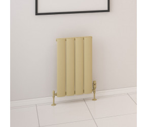 Eastbrook Malmesbury Matt Cappuccino Horizontal Aluminium Radiator 600mm x 375mm