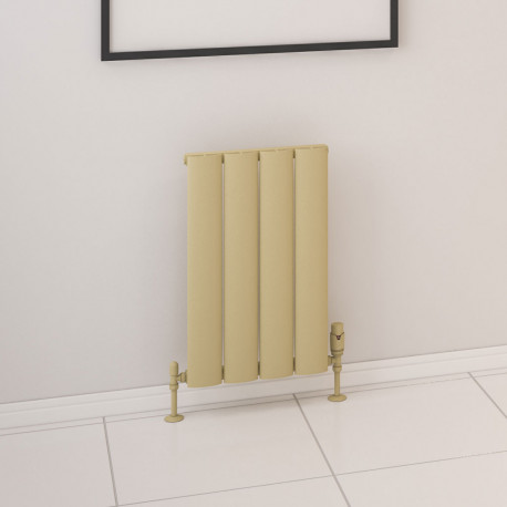 Eastbrook Malmesbury Matt Cappuccino Horizontal Aluminium Radiator 600mm x 375mm