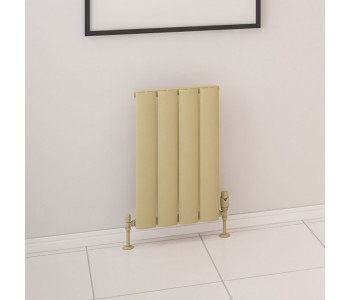 Eastbrook Malmesbury Matt Cappuccino Horizontal Aluminium Radiator 600mm x 375mm