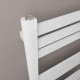 Eastbrook Defford Gloss White Flat Panel Heated Towel Rail 800m x 500mm