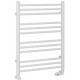 Eastbrook Corinium Round Gloss White Ladder Heated Towel Rail 800mm x 600mm