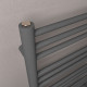 Eastbrook Corinium Round Matt Anthracite Ladder Heated Towel Rail 800mm x 500mm