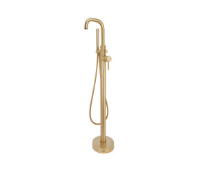 Iona Splash Brushed Brass Freestanding Bath Shower Mixer Tap
