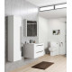 Purity Gloss White 600mm Wall Hung Vanity Unit and Back To Wall Toilet Suite