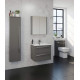 Purity Gloss Grey 600mm Wall Hung Vanity Unit and Back To Wall Toilet Suite