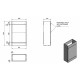 Kartell 500mm WC Unit with Concealed Cistern - Basalt Grey