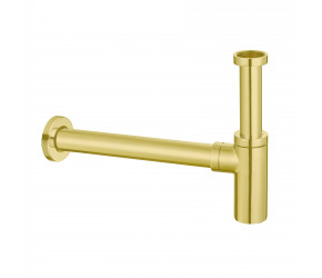 Iona Brushed Brass Minimalist Bottle Trap