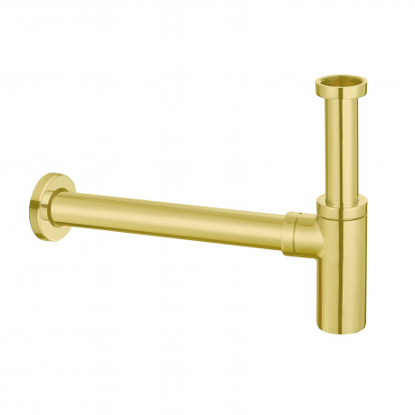 Iona Brushed Brass Minimalist Bottle Trap