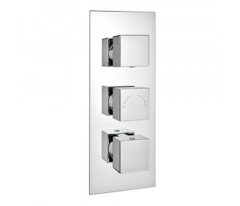 Kartell Pure Chrome Concealed Triple Thermosatic Shower Valve