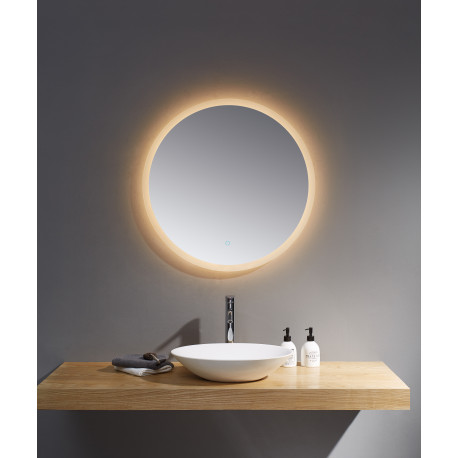 Clear Look Oaksey Illuminated Round Bathroom Mirror 800mm