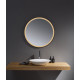 Clear Look Tetbury Black Illuminated Round Bathroom Mirror 800mm