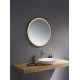 Clear Look Tetbury Black Illuminated Round Bathroom Mirror 800mm