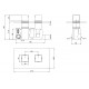 Kartell Pure Chrome Concealed Thermostatic Shower Valve