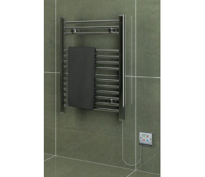 Eastbrook Biava Dry Element Electric Only Chrome Towel Rail 700mm x 600mm